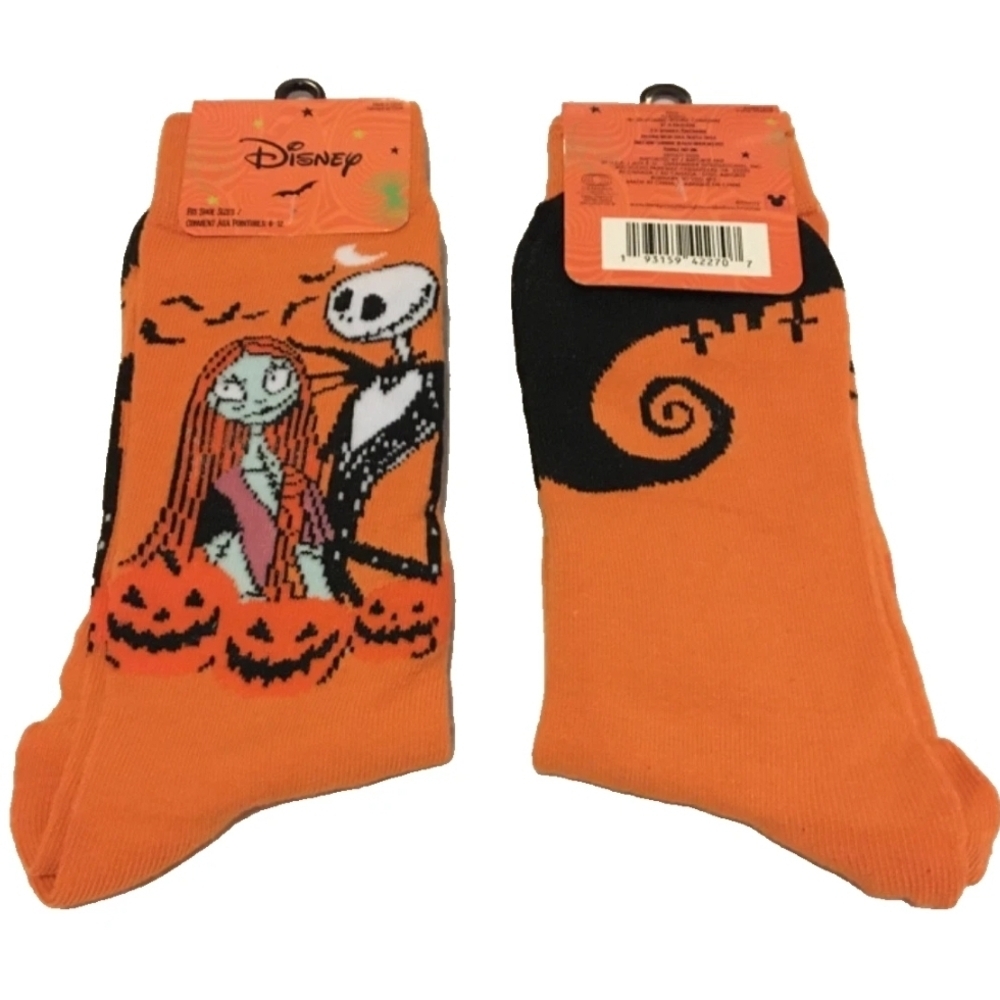 4/$25 Tim Burton Nightmare Before Christmas Halloween Socks New